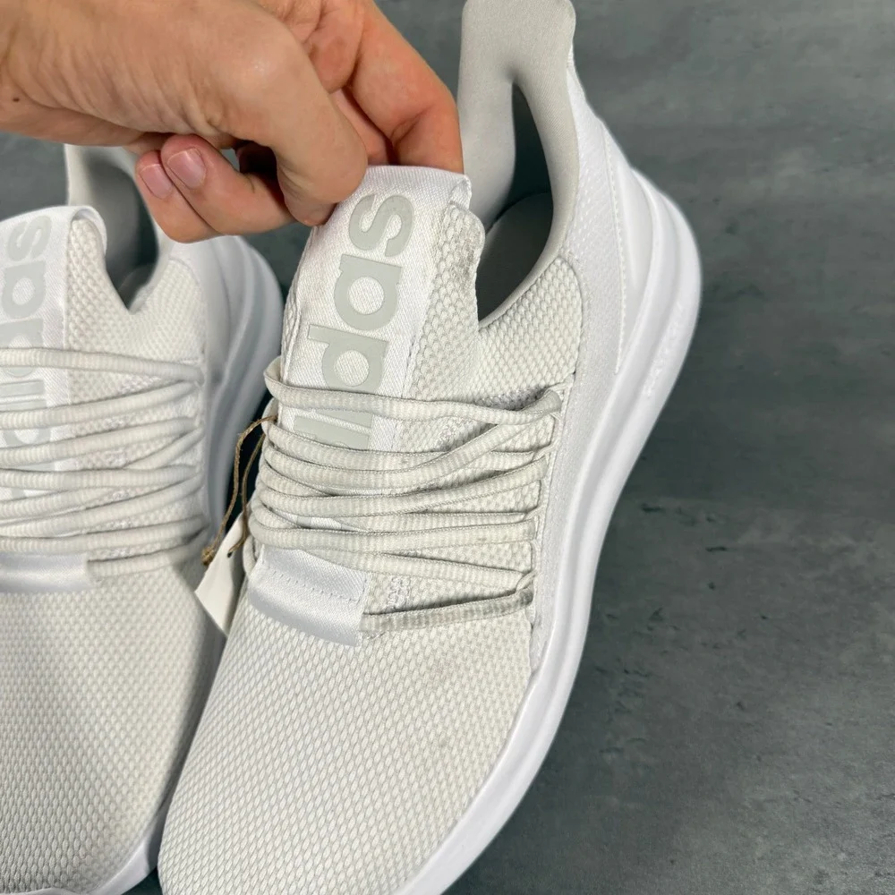 Adidas Sneakers Mens 9 Lite Racer Adapt 7 White IE6326 Lifestyle Running NEW